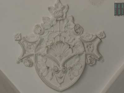 costellato qua e l� da stucchi a rosette